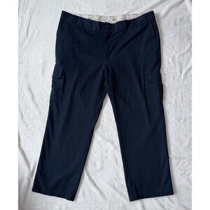 Dickies Flex Cargo Pants Mens 46x30 Blue Workwear Utility Straight Classic Fit